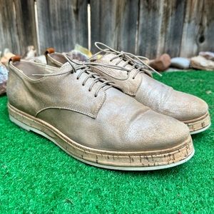 AGL Leather Platform Oxford Loafers